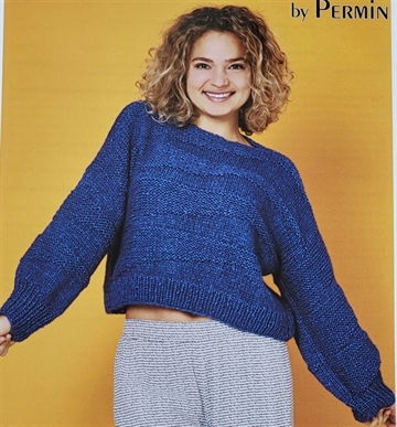 Sweater med vrangfelter Alice